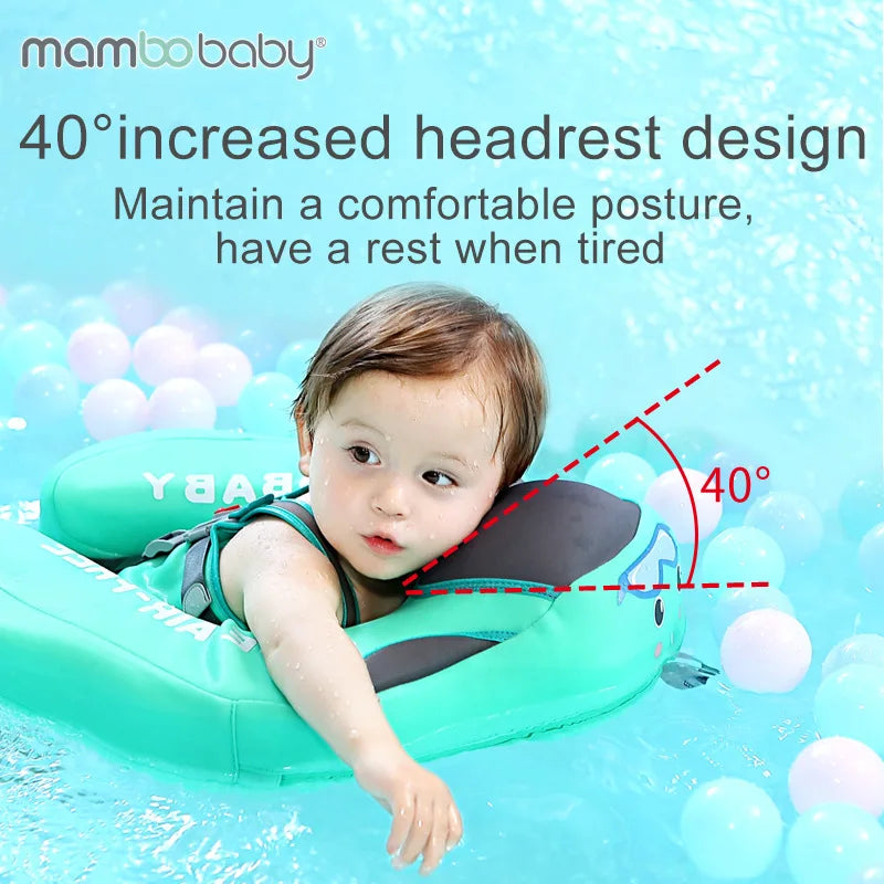 Mambobaby Non Inflatable Baby Swimming Float Foot Pad Seat Float Baby Swimming Toys Fun Boys Girls Gift