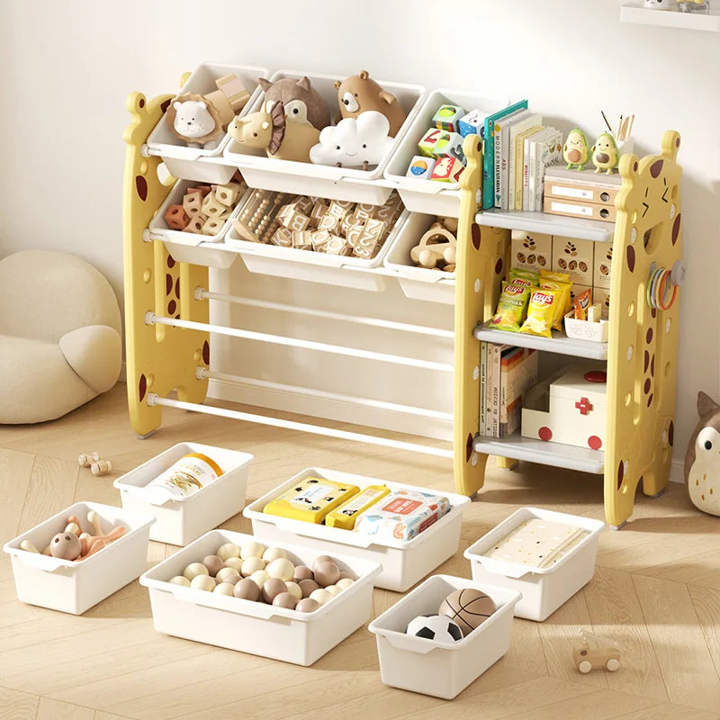Children's Toy Storage Rack Multi-layer Household Storage Cabinet Baby Classification Storage Shelf For Home Living Room Bedroom