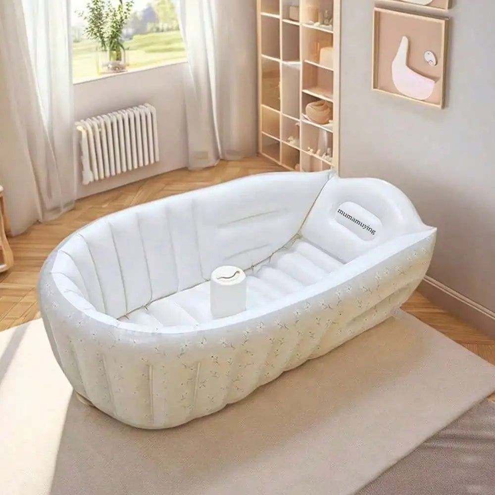 Dmuchana wanienka dla dziecka z pompką i oparciem