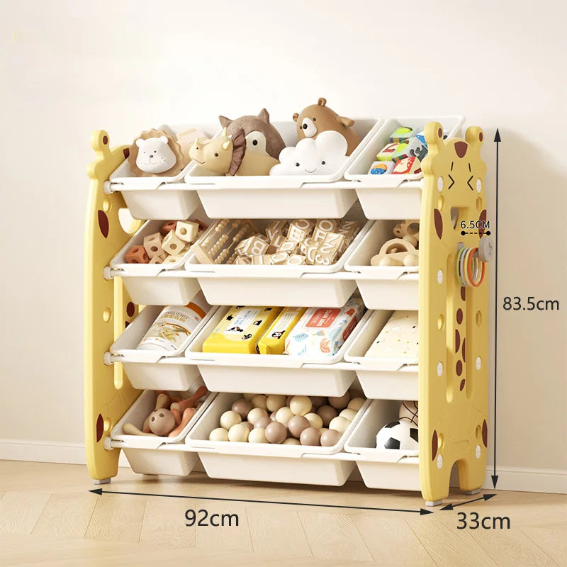Children's Toy Storage Rack Multi-layer Household Storage Cabinet Baby Classification Storage Shelf For Home Living Room Bedroom
