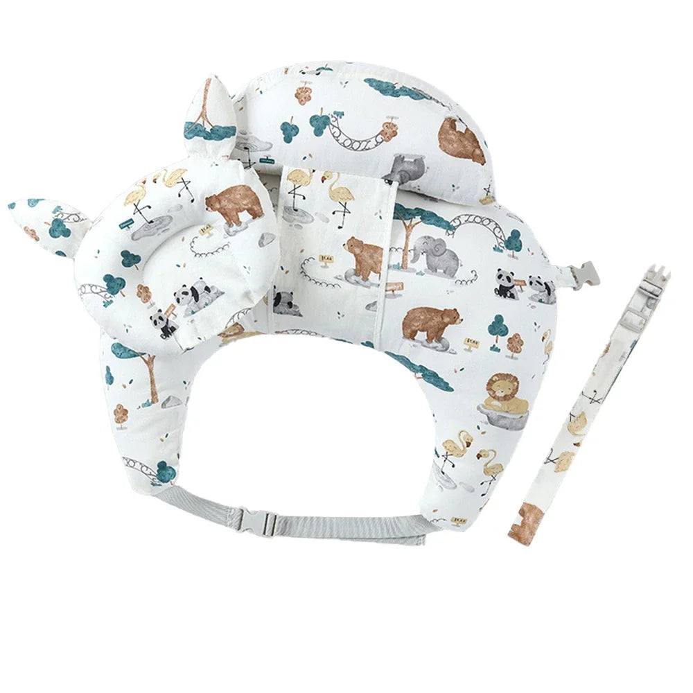Nursing Pillow for Breastfeeding Plus Size Breastfeeding Pillows for Baby with Adjustable Waist Strap and Removable Cotton Cover