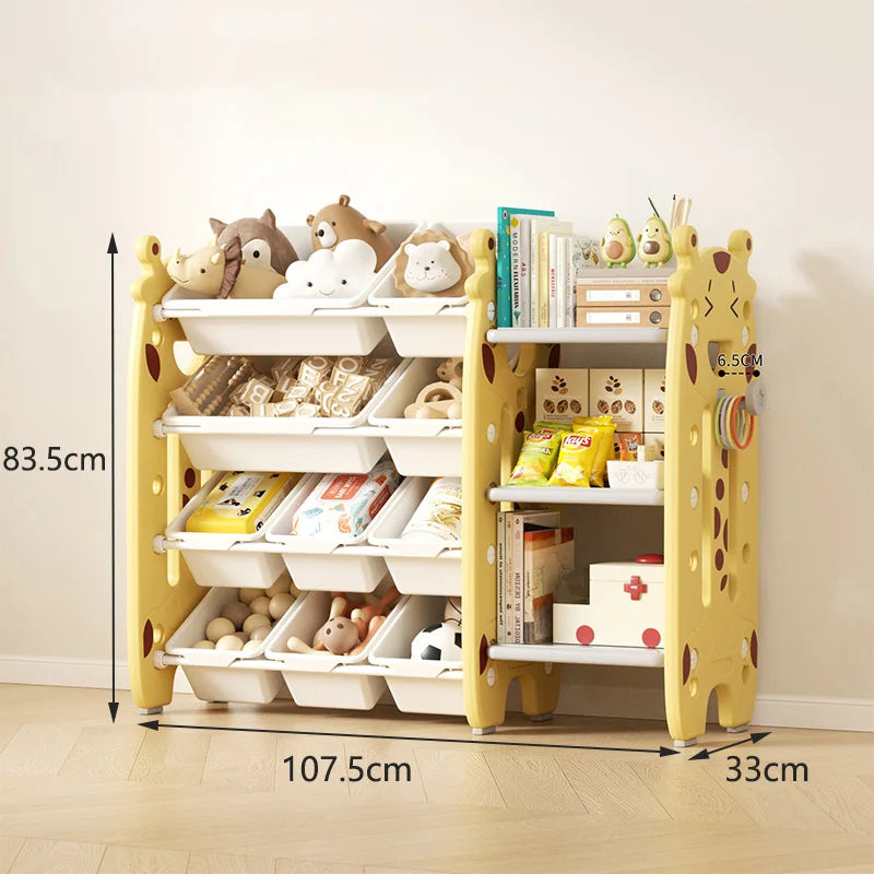 Children's Toy Storage Rack Multi-layer Household Storage Cabinet Baby Classification Storage Shelf For Home Living Room Bedroom