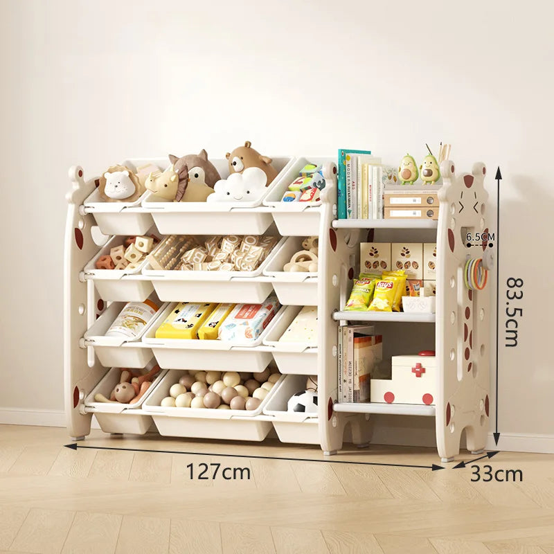 Children's Toy Storage Rack Multi-layer Household Storage Cabinet Baby Classification Storage Shelf For Home Living Room Bedroom