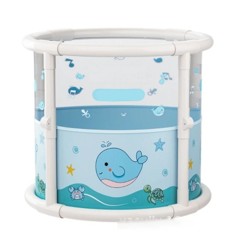 Baby&Adults Foldable and Transparent Thickened Bathtub for Newborns and Toddlers Indoor Use Baby Pool Newborn Home Swimming Tub