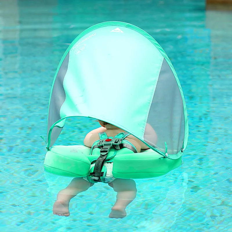 Mambobaby Non Inflatable Baby Swimming Float Foot Pad Seat Float Baby Swimming Toys Fun Boys Girls Gift