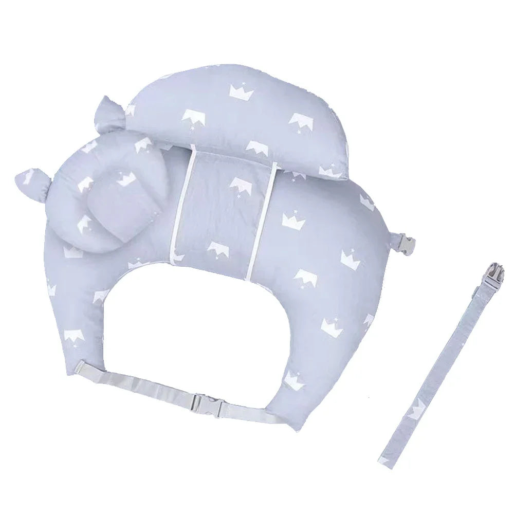 Nursing Pillow for Breastfeeding Plus Size Breastfeeding Pillows for Baby with Adjustable Waist Strap and Removable Cotton Cover