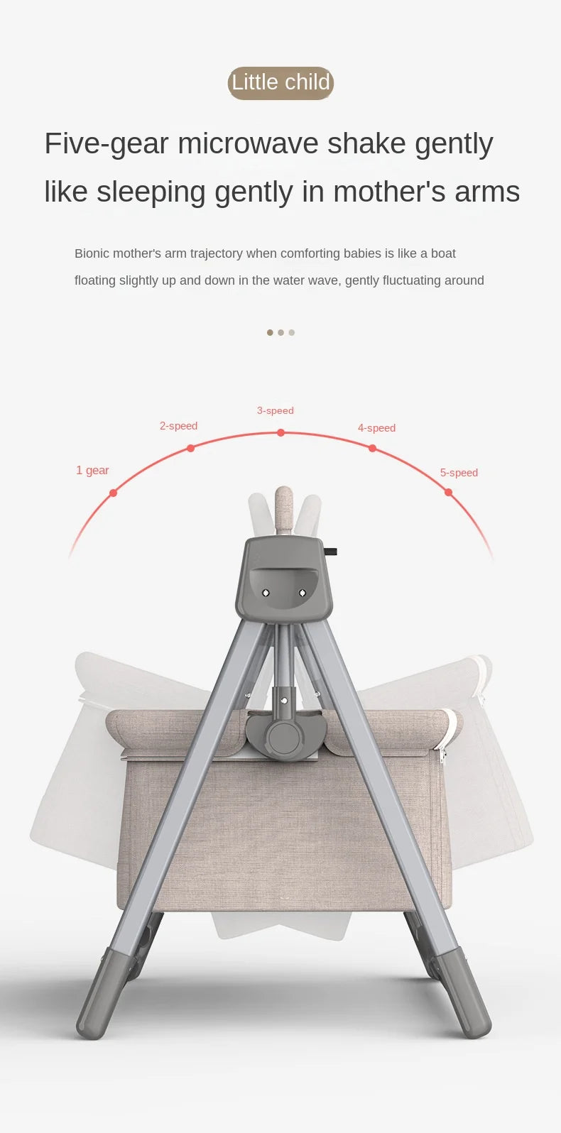 0-3 Years Old Baby Cradle Multifunctional Electric Intelligent Sleep Rocking Chair Newborn Baby Sleeping Basket Lift Bed BB Bed
