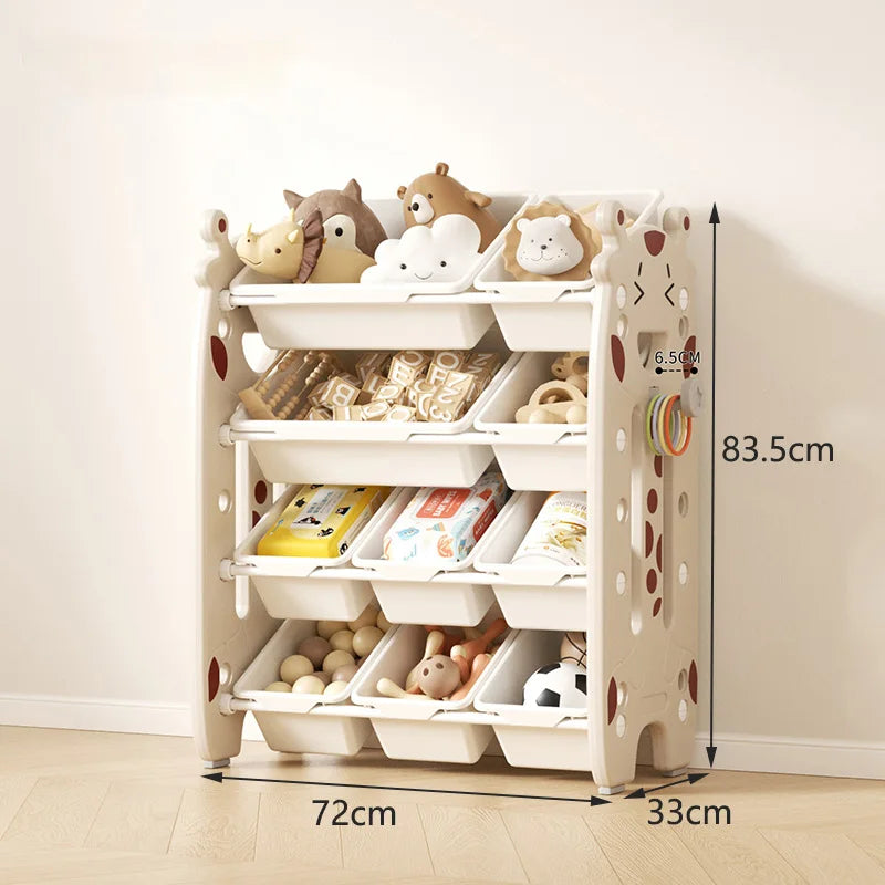 Children's Toy Storage Rack Multi-layer Household Storage Cabinet Baby Classification Storage Shelf For Home Living Room Bedroom