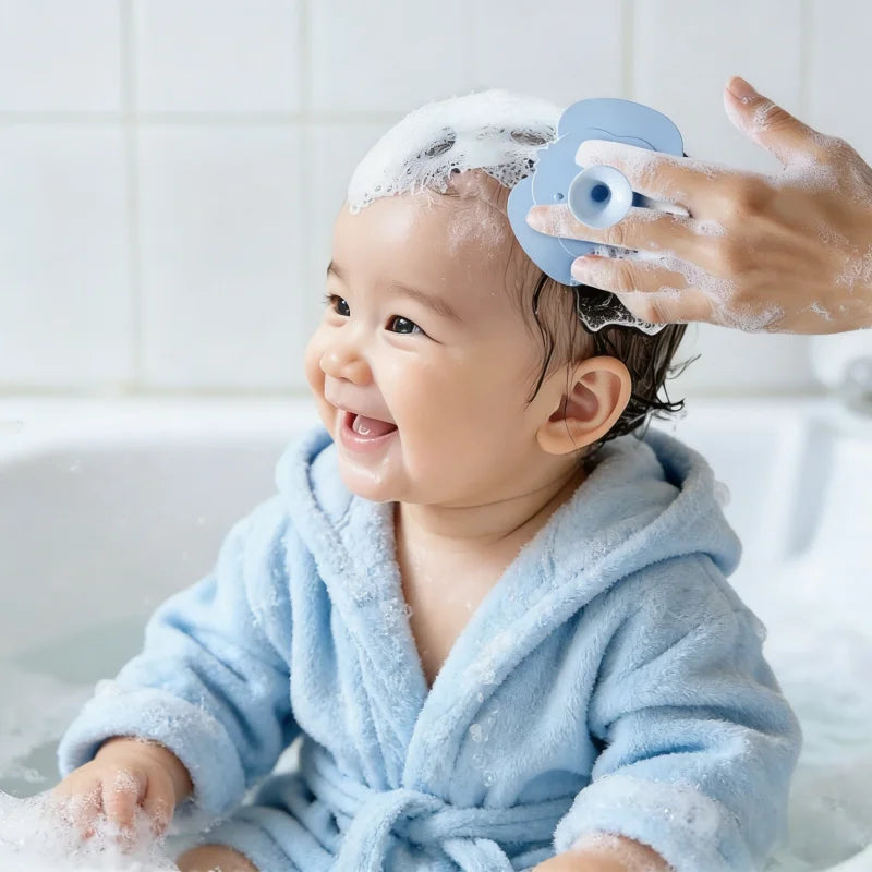 Soft Silicone Baby Bath Head Massage Brushes Cartoon Koala Hair Washing Brush Scalp Comb for Newborn Bath Tool Washing Hair Tool