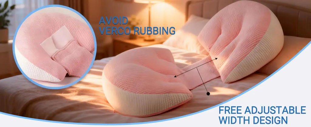 Pregnancy Pillow with 1pc Free An Auxiliary Pillow Cotton Waist Support Pillow for Pregnant Women Sleeping Body Pillow Support for Back, Belly, HIPS, and Legs
