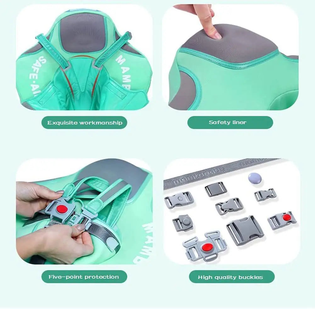 Mambobaby Non Inflatable Baby Swimming Float Foot Pad Seat Float Baby Swimming Toys Fun Boys Girls Gift