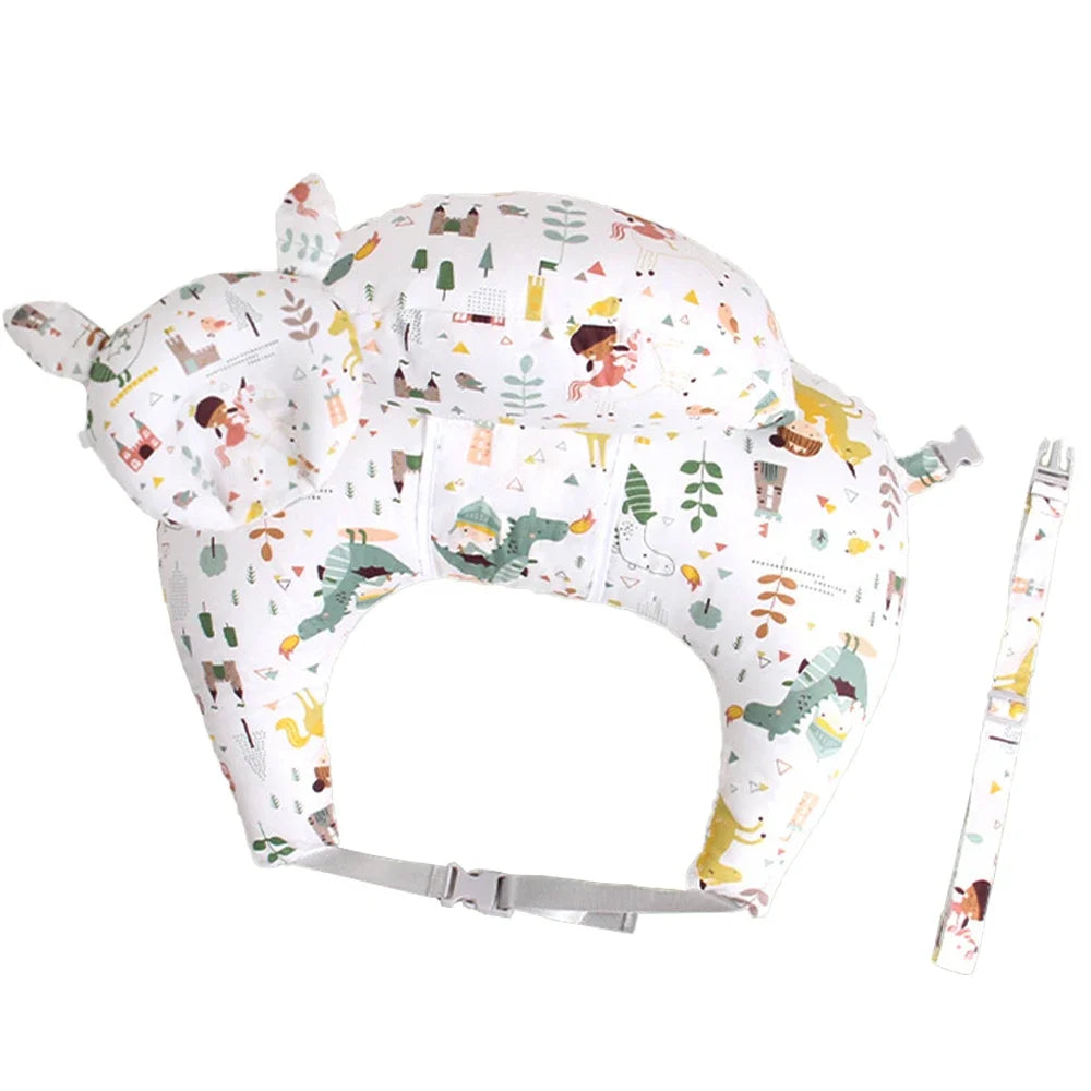 Nursing Pillow for Breastfeeding Plus Size Breastfeeding Pillows for Baby with Adjustable Waist Strap and Removable Cotton Cover