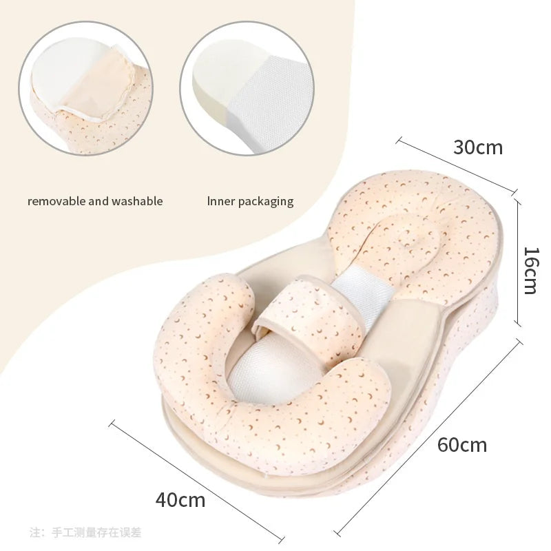 0-6 months old newborn pillow - Anti-spraying and choking milk pillow - Breastfeeding pillow - Lying-down sleep bed