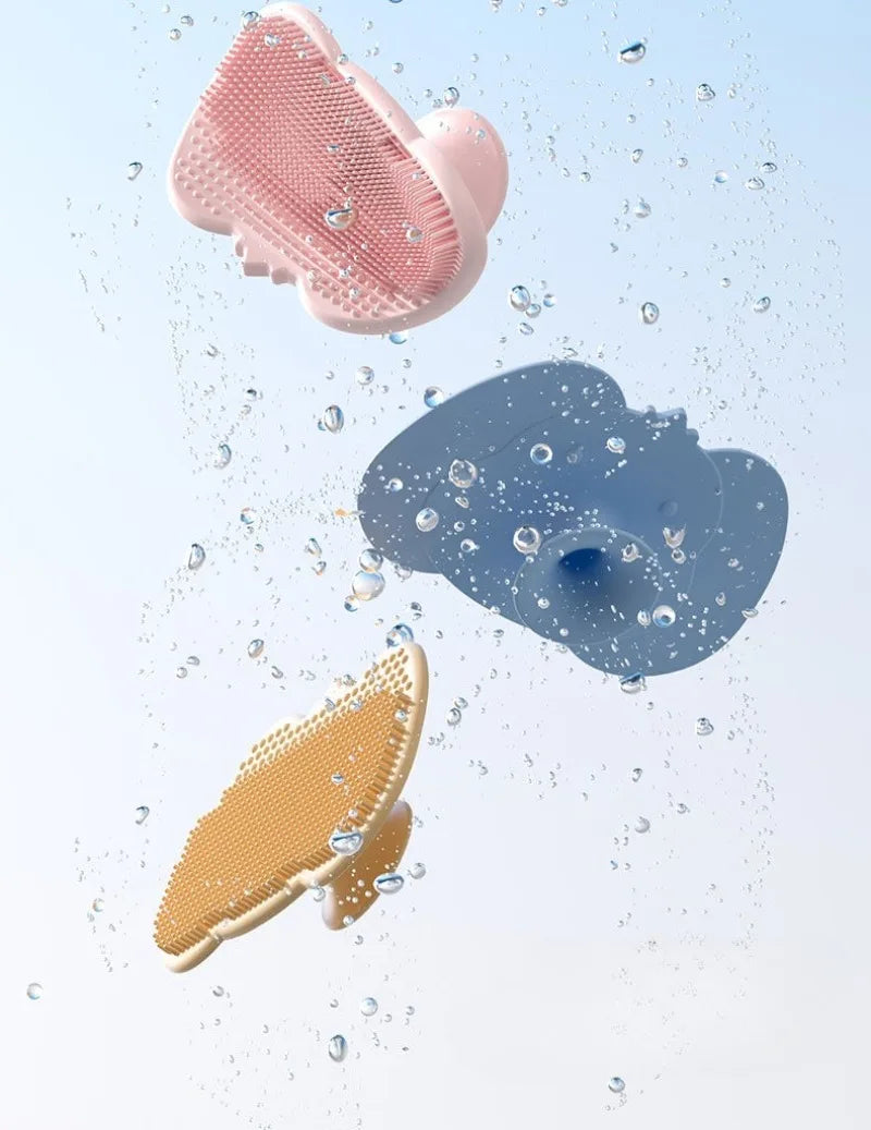 Soft Silicone Baby Bath Head Massage Brushes Cartoon Koala Hair Washing Brush Scalp Comb for Newborn Bath Tool Washing Hair Tool