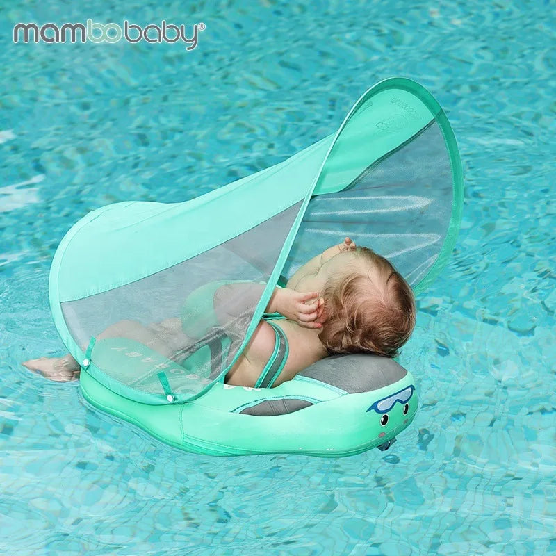 Mambobaby Non Inflatable Baby Swimming Float Foot Pad Seat Float Baby Swimming Toys Fun Boys Girls Gift