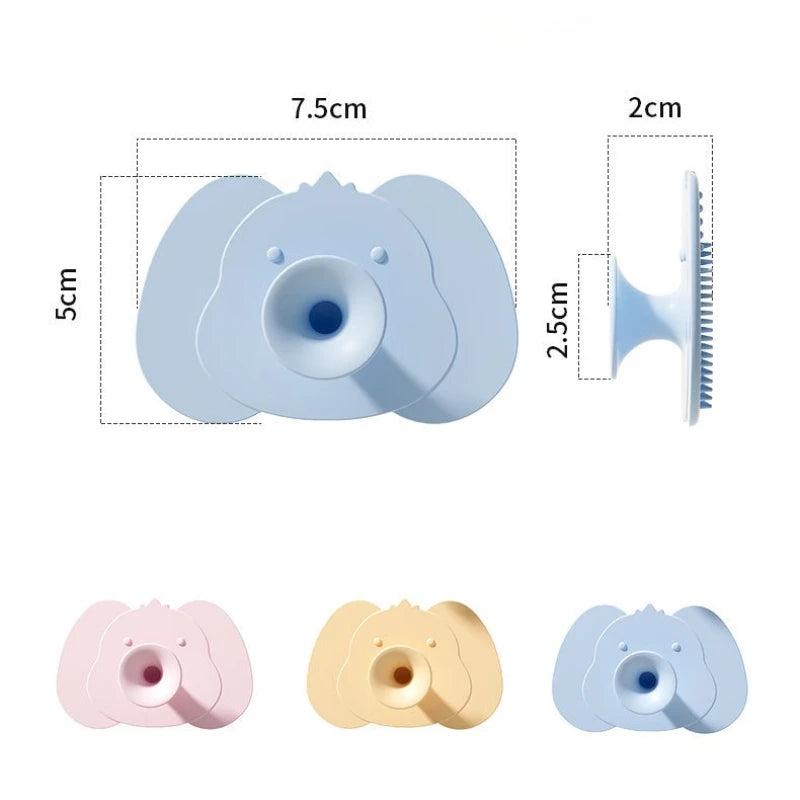 Soft Silicone Baby Bath Head Massage Brushes Cartoon Koala Hair Washing Brush Scalp Comb for Newborn Bath Tool Washing Hair Tool