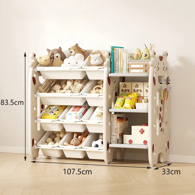 Children's Toy Storage Rack Multi-layer Household Storage Cabinet Baby Classification Storage Shelf For Home Living Room Bedroom