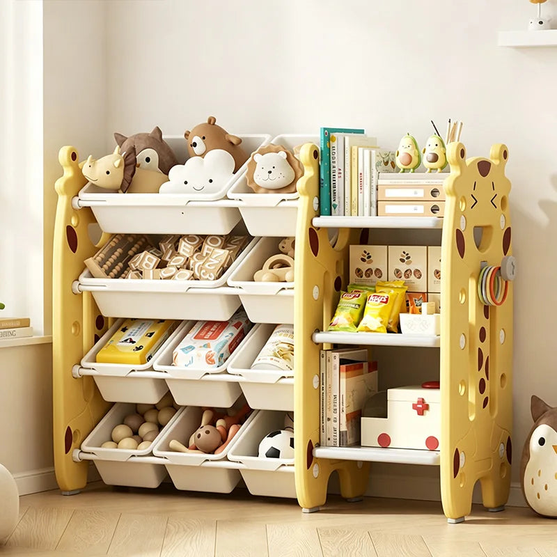 Children's Toy Storage Rack Multi-layer Household Storage Cabinet Baby Classification Storage Shelf For Home Living Room Bedroom
