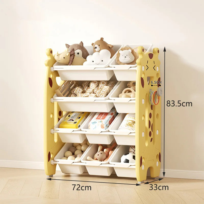 Children's Toy Storage Rack Multi-layer Household Storage Cabinet Baby Classification Storage Shelf For Home Living Room Bedroom