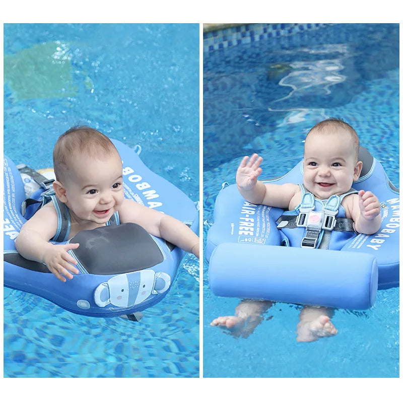 Mambobaby Non Inflatable Baby Swimming Float Foot Pad Seat Float Baby Swimming Toys Fun Boys Girls Gift