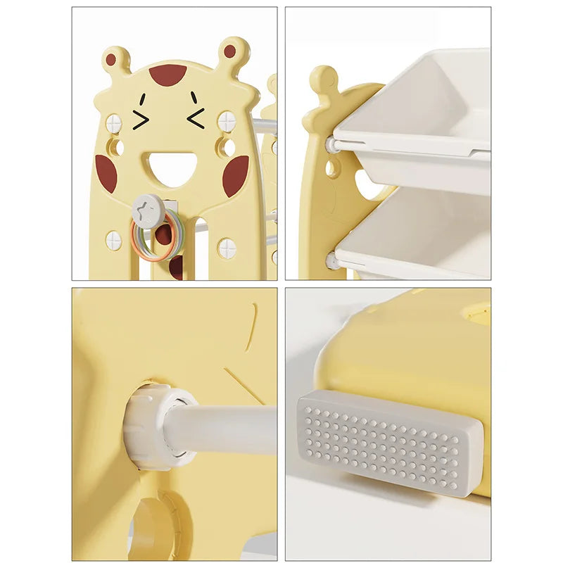 Children's Toy Storage Rack Multi-layer Household Storage Cabinet Baby Classification Storage Shelf For Home Living Room Bedroom