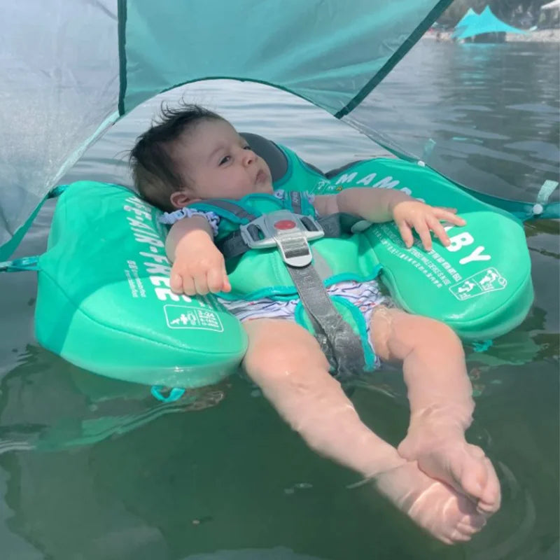 Mambobaby Non Inflatable Baby Swimming Float Foot Pad Seat Float Baby Swimming Toys Fun Boys Girls Gift